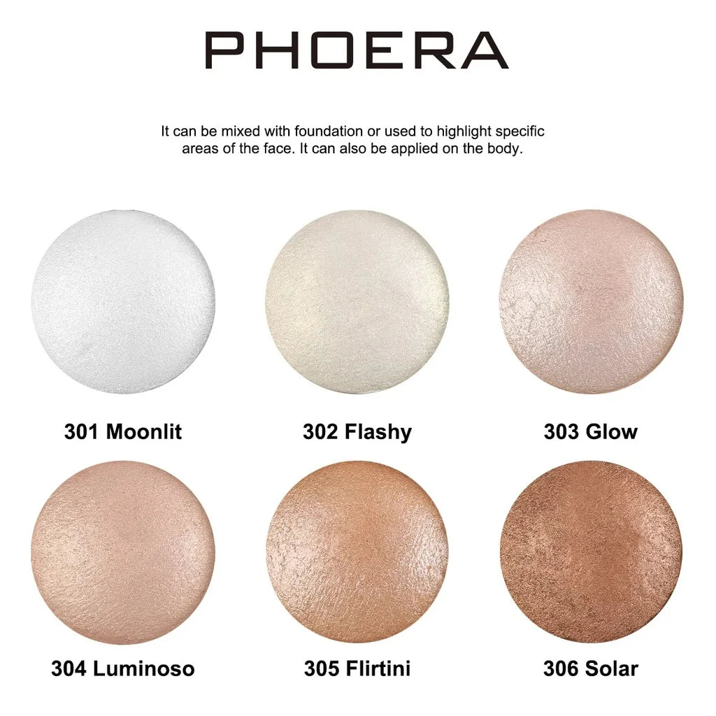 Phoera Brighten Up Baked Highlighter Powder