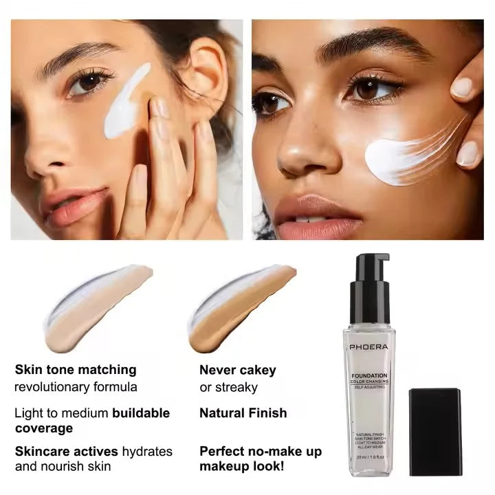 Phoera Color Changing Liquid Foundation