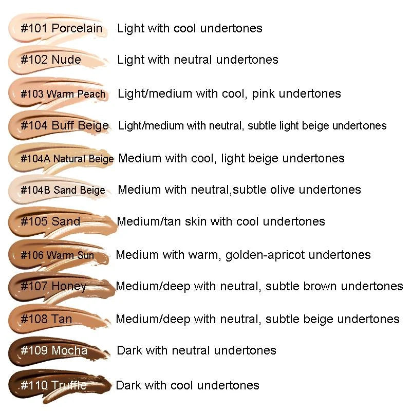 Phoera Velvety Matte Cover Liquid Foundation