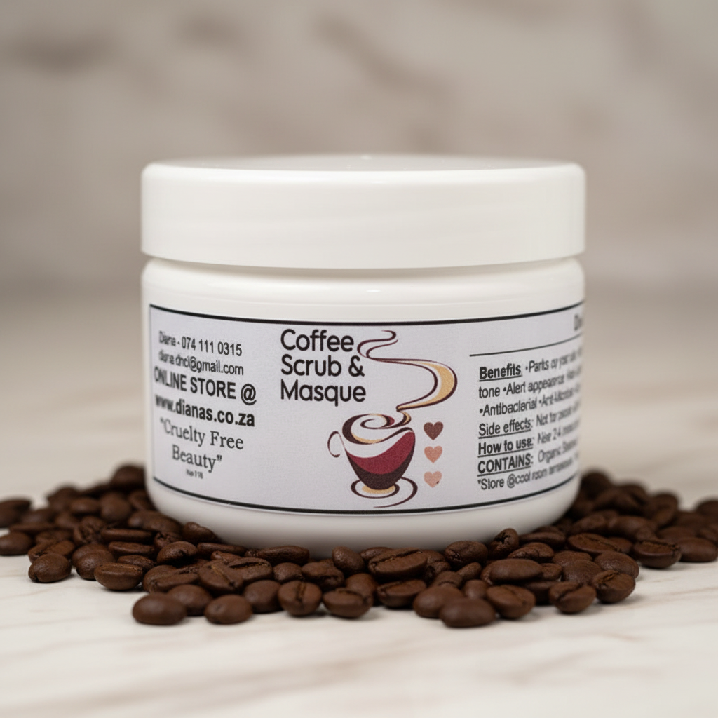 Coffee Scrub & Masque Premium Background